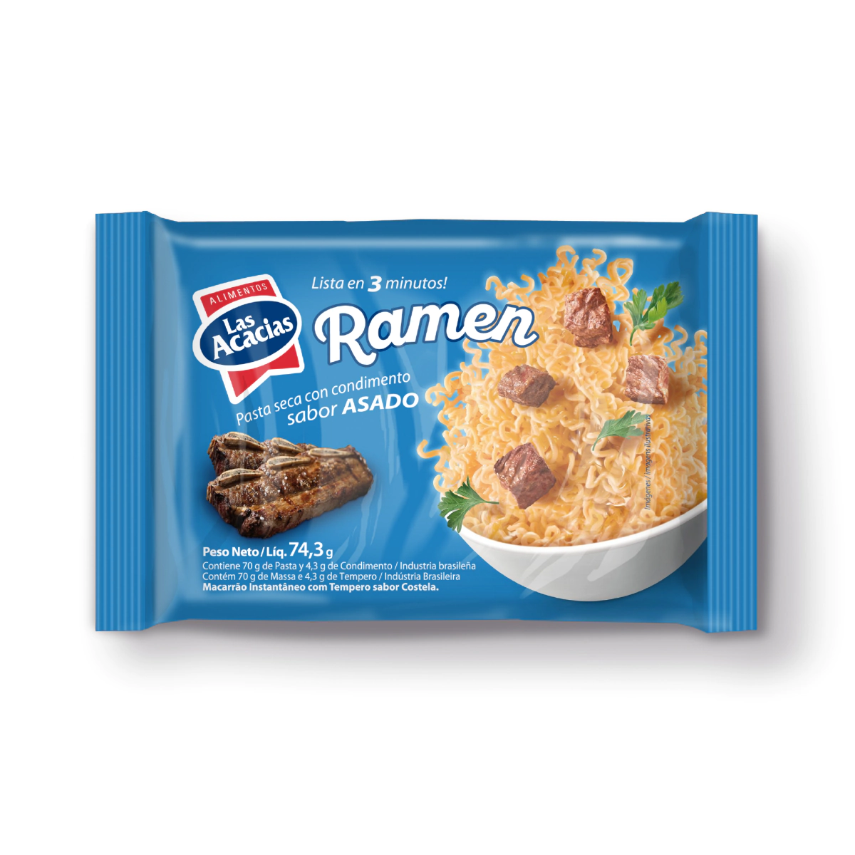 Ramen sabor ASADO 74,3 grs.      