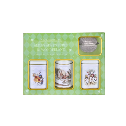 Set de regalo-Mini latas de t� x3 Alicia + infusor      