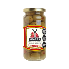 Aceitunas rellenas con pimientos YBARRA      