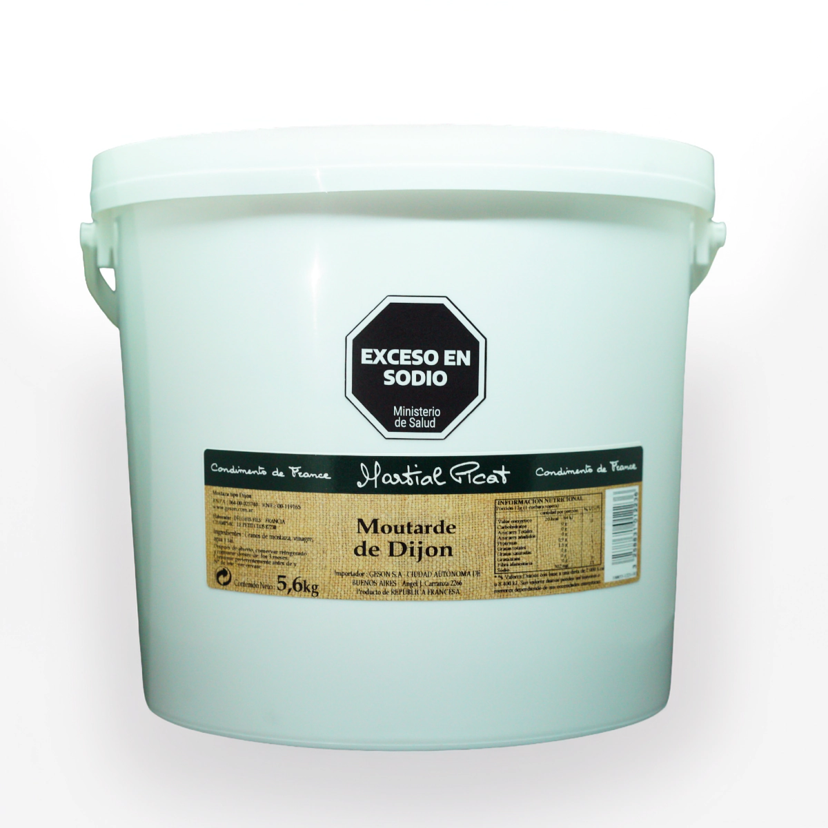 Mostaza Dijon 5600g Martial Picat Francia      