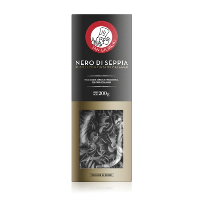 Fusilli Negro 200g c/ caja SG      