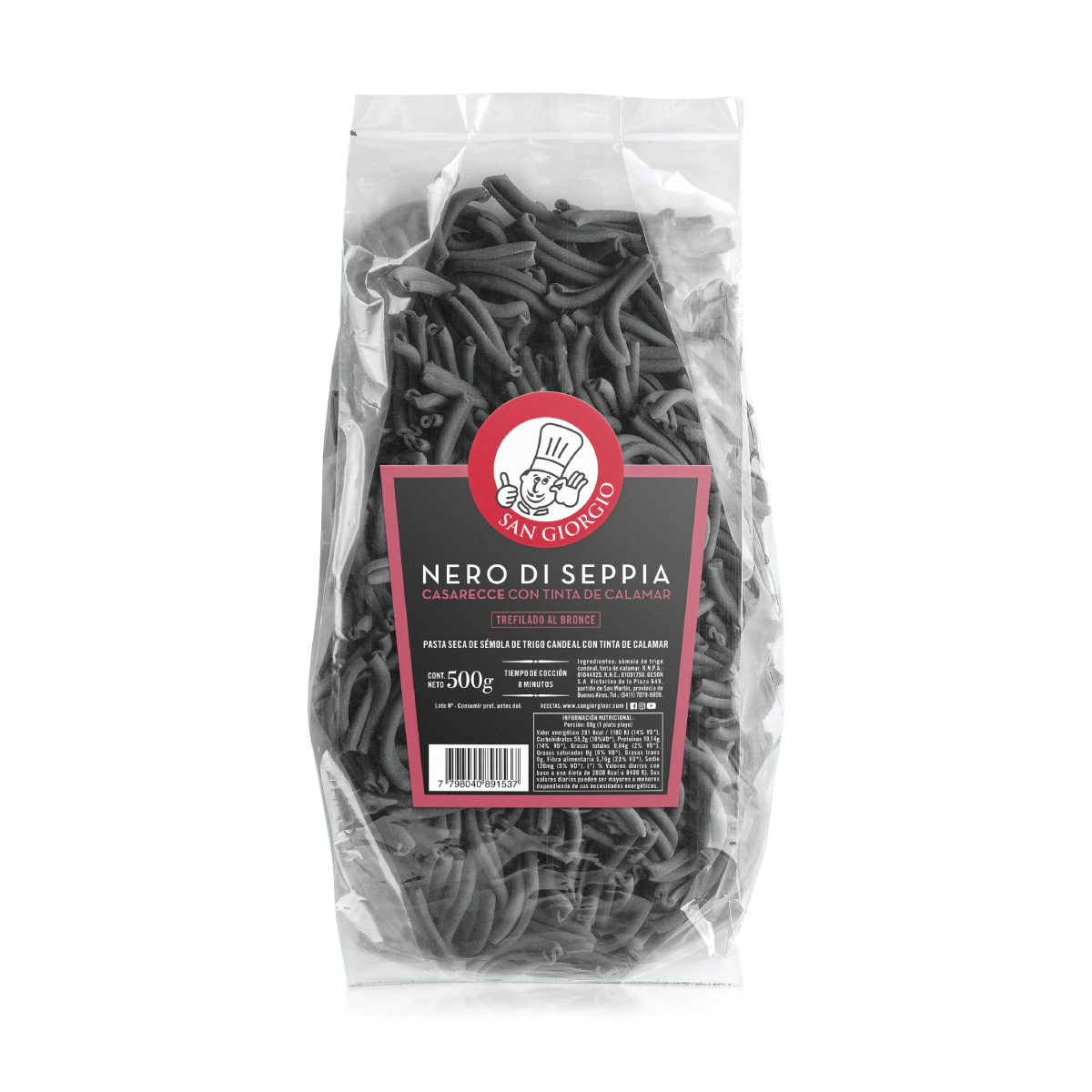 Casarecce Negro 500g SG      
