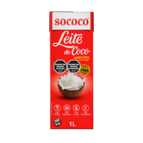 Leche de Coco 1000cc Tetra Brik SOCOCO      