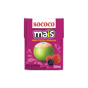 Agua de coco sabor Uva LIBRE DE GLUTEN 200cc      