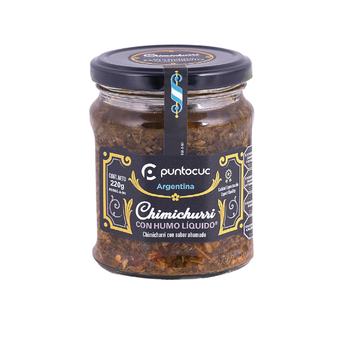 Chimichurri con Humo Liquido 220g PC      